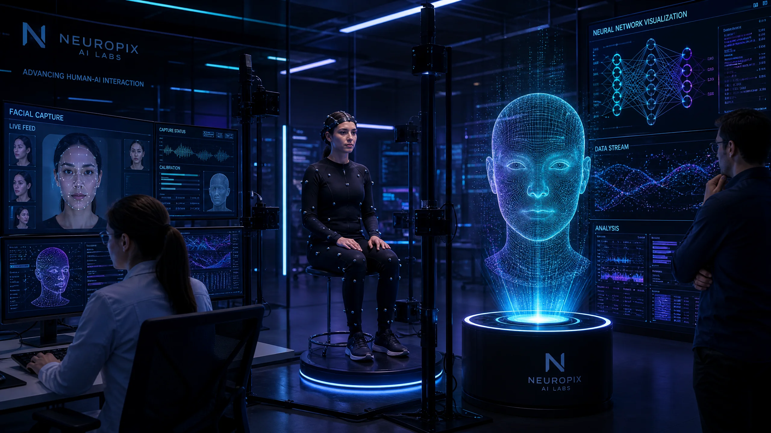 AI‍数字人面部捕捉与驱动技术实验室